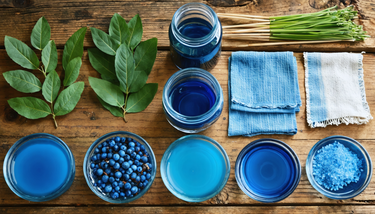 découvrez notre guide complet sur la teinture bleue naturelle : plantes, recettes traditionnelles et méthodes pour colorer vos textiles de manière écologique et durable.
