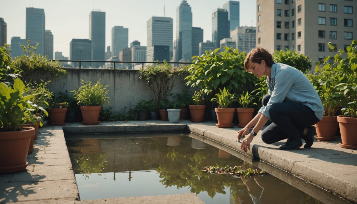 Eau stagnante sur terrasse en béton : comprendre les causes, évaluer les risques et découvrir les solutions efficaces