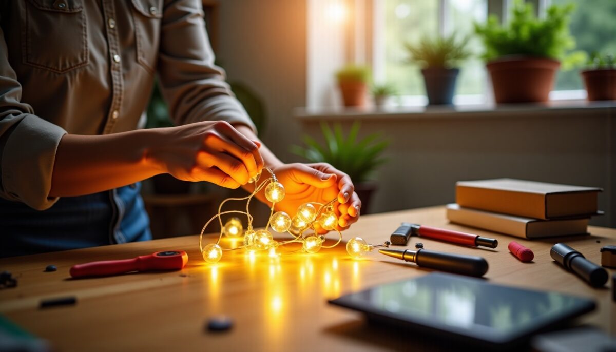 Comment convertir une guirlande électrique traditionnelle en une guirlande solaire écologique ?