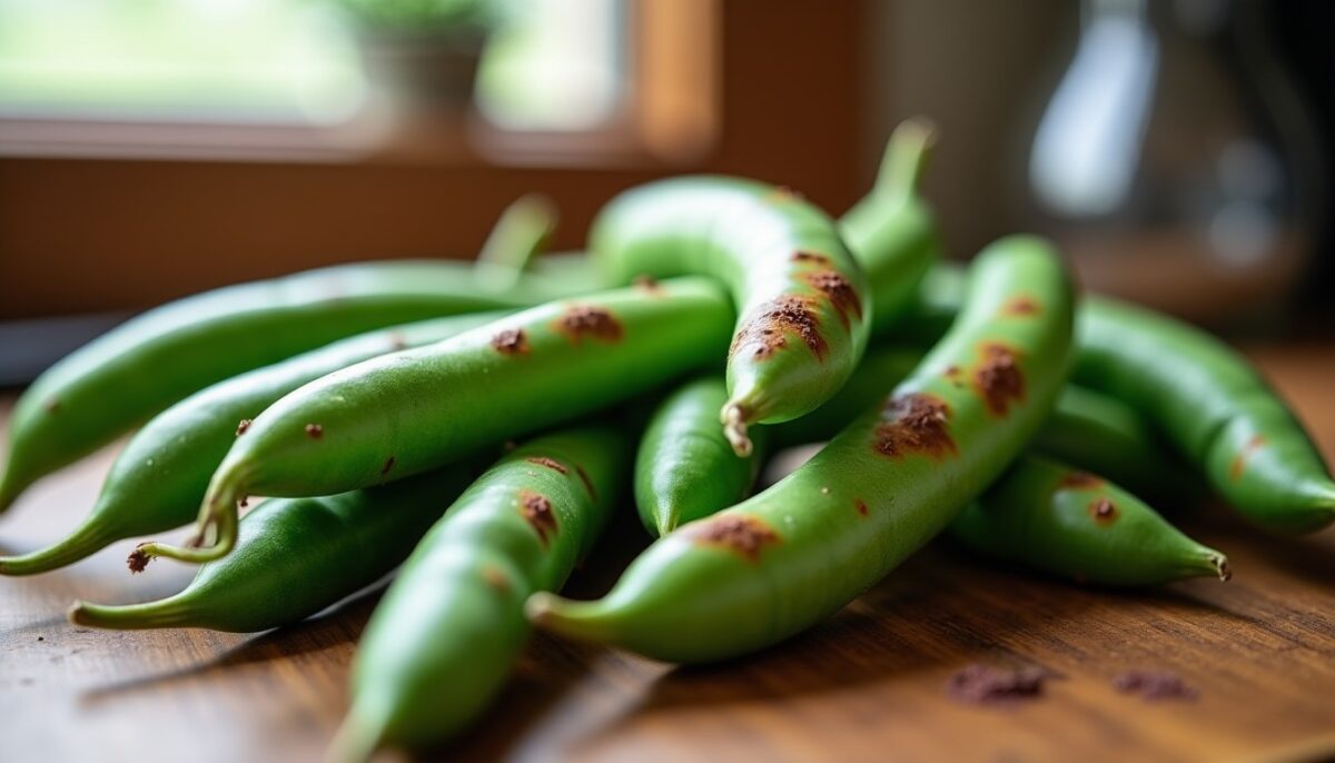 Haricots verts tachés de rouille : Peut-on les consommer sans risque ?