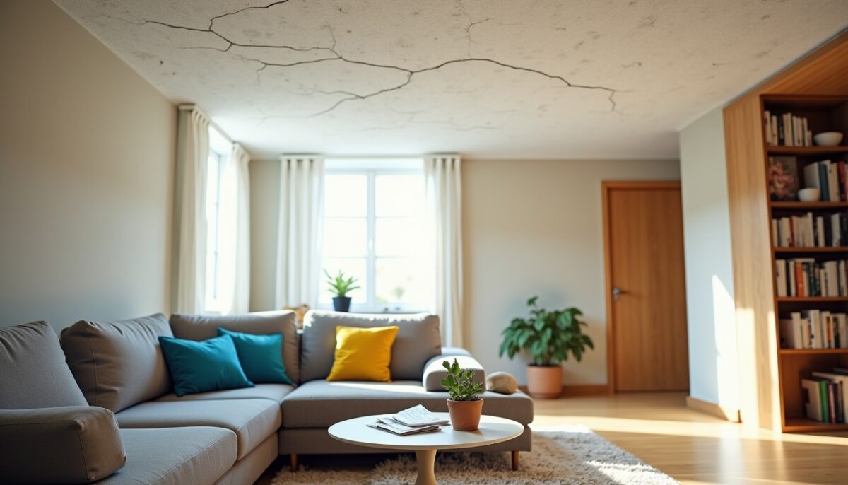 Plafond en Placo qui craque : causes possibles et risques à connaître