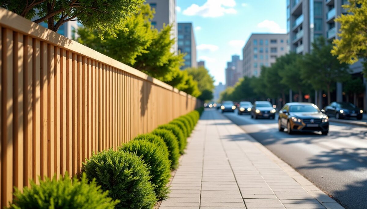 Clôture claire-voie en bord de rue passante : astuces pour atténuer le bruit sans sacrifier la luminosité
